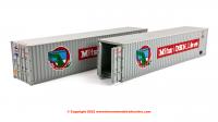 4F-028-102 Dapol 40ft Container Twin Pack - Mitsui Lines
